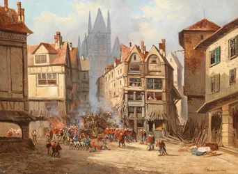 Straßenkämpfe in Rouen